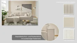 OTTO home Ecksofa »FINNLEY Cord, L-Form 257 cm, Schlafsofa« mit Bettkasten, in Bouclé, Struktur fein und Mega Cord
