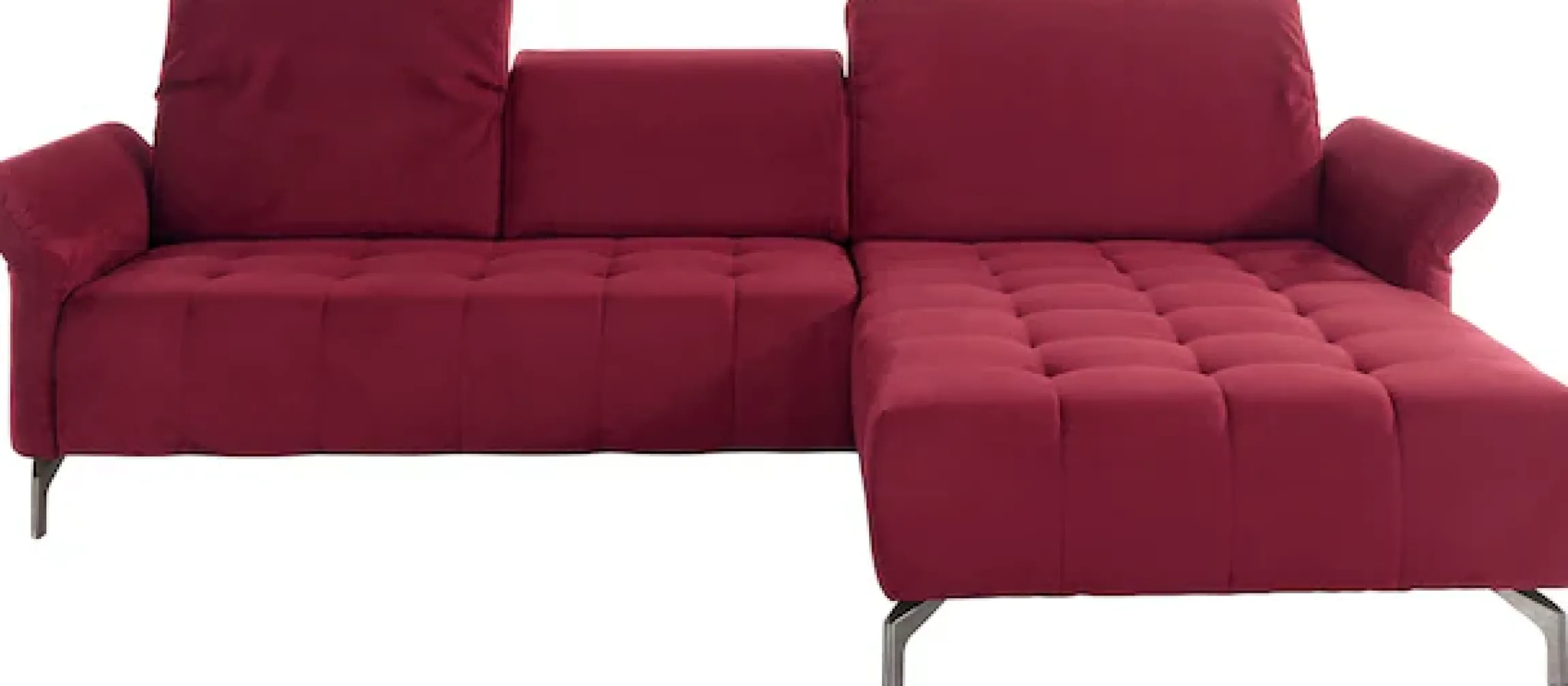 OTTO home Ecksofa »Fresh L-Form« Federkern, wahlweise Kopfteilverstellung und motorischer Vorziehsitz