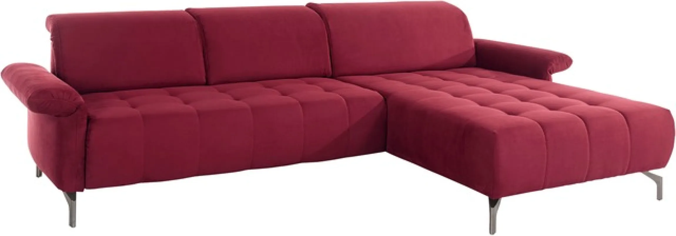 OTTO home Ecksofa »Fresh L-Form« Federkern, wahlweise Kopfteilverstellung und motorischer Vorziehsitz