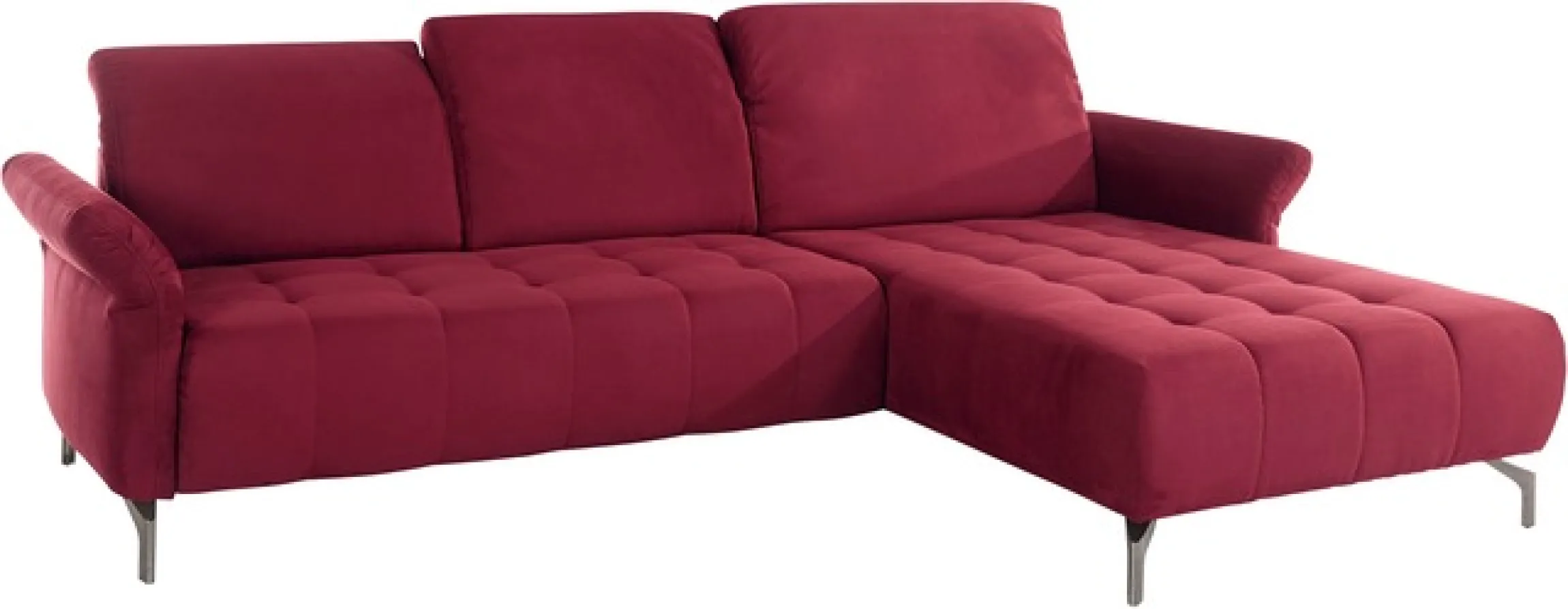 OTTO home Ecksofa »Fresh L-Form« Federkern, wahlweise Kopfteilverstellung und motorischer Vorziehsitz