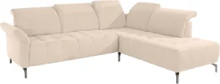 OTTO home Ecksofa »Fresh L-Form« Federkern, wahlweise Kopfteilverstellung und motorischer Vorziehsitz