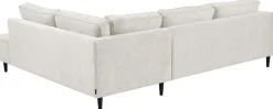 OTTO home Ecksofa »Fumone, Lederoptik oder Soft-Touch Chenille« Breite 260, mit schwarzen Massivholzfüßen