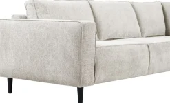 OTTO home Ecksofa »Fumone, Lederoptik oder Soft-Touch Chenille« Breite 260, mit schwarzen Massivholzfüßen