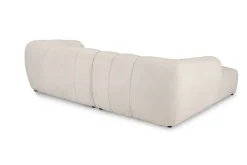 OTTO home Ecksofa »Gerron, Struktur-Chenille-Stoff mit Mélange-Effekt« Breite 271 cm, L-Form, vertikale Steppung, organische Rundungen