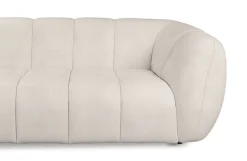 OTTO home Ecksofa »Gerron, Struktur-Chenille-Stoff mit Mélange-Effekt« Breite 271 cm, L-Form, vertikale Steppung, organische Rundungen