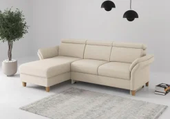OTTO home Ecksofa »Glendale, L-Form« inkl. Kopfteilverstellung, wahlweise mit Vorziehsitz und Bettkasten