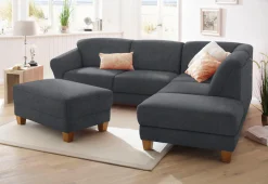 OTTO home Ecksofa »Gotland L-Form« wahlweise mit Sitztiefenverstellung + Bettkasten