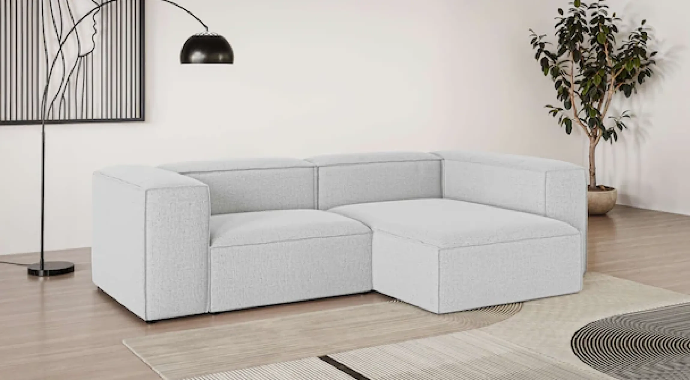 OTTO home Ecksofa »HAILY L-Form links/rechts, Modularsofa, Sitztiefe 70/130 cm« als Modul oder separat verwendbar, für individuelle Zusammenstellung
