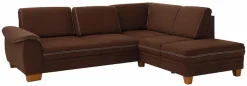 OTTO home Ecksofa »Husum L-Form« mit Sitztiefenverstellung, Federkern-Polsterung und Kontrastnaht