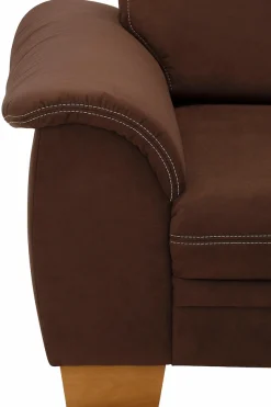 OTTO home Ecksofa »Husum L-Form« mit Sitztiefenverstellung, Federkern-Polsterung und Kontrastnaht