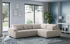 OTTO home Ecksofa »Jade L Form, Breite: 270 cm, mit Kopfteilverstellung & Nierenkissen« optional elektr. Sitztiefenverstellung
