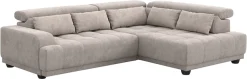 OTTO home Ecksofa »Jade L Form, Breite: 270 cm, mit Kopfteilverstellung & Nierenkissen« optional elektr. Sitztiefenverstellung