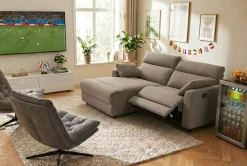OTTO home Ecksofa »JENNA L-Form,209cm - OTTO. Verlässliche Qualität.« manuelle o. elektrische Relaxfunktion, USB A/C, Struktur fein.