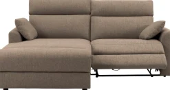 OTTO home Ecksofa »JENNA L-Form,209cm - OTTO. Verlässliche Qualität.« manuelle o. elektrische Relaxfunktion, USB A/C, Struktur fein.