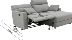OTTO home Ecksofa »JENNA L-Form,209cm - OTTO. Verlässliche Qualität.« manuelle o. elektrische Relaxfunktion, USB A/C, Struktur fein.