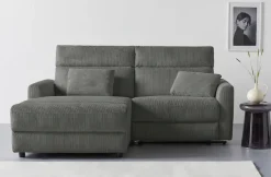 OTTO home Ecksofa »JENNA L-Form,209cm - OTTO. Verlässliche Qualität.« manuelle o. elektrische Relaxfunktion, USB A/C, weicher Sitz, Cord.