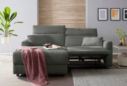 OTTO home Ecksofa »JENNA L-Form,209cm - OTTO. Verlässliche Qualität.« manuelle o. elektrische Relaxfunktion, USB A/C, weicher Sitz, Cord.