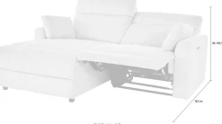 OTTO home Ecksofa »JENNA L-Form,209cm - OTTO. Verlässliche Qualität.« manuelle o. elektrische Relaxfunktion, USB A/C, weicher Sitz, Cord.