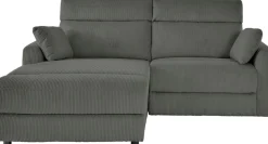 OTTO home Ecksofa »JENNA L-Form,209cm - OTTO. Verlässliche Qualität.« manuelle o. elektrische Relaxfunktion, USB A/C, weicher Sitz, Cord.