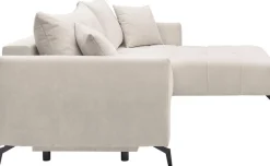 OTTO home Ecksofa »JINNIE Chenille, L-Form, Polsterecke m. Schlaffunktion« Recamiere links/rechts montierbar, als Webstoff oder Chenille-Stoff