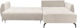 OTTO home Ecksofa »JINNIE Chenille, L-Form, Polsterecke m. Schlaffunktion« Recamiere links/rechts montierbar, als Webstoff oder Chenille-Stoff