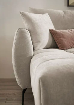 OTTO home Ecksofa »JINNIE Chenille, L-Form, Polsterecke m. Schlaffunktion« Recamiere links/rechts montierbar, als Webstoff oder Chenille-Stoff