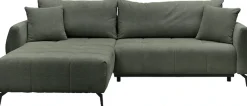 OTTO home Ecksofa »JINNIE Webstoff, L-Form, Polsterecke m. Schlaffunktion« Recamiere links/rechts montierbar, als Webstoff oder Chenille-Stoff