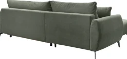OTTO home Ecksofa »JINNIE Webstoff, L-Form, Polsterecke m. Schlaffunktion« Recamiere links/rechts montierbar, als Webstoff oder Chenille-Stoff