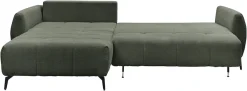 OTTO home Ecksofa »JINNIE Webstoff, L-Form, Polsterecke m. Schlaffunktion« Recamiere links/rechts montierbar, als Webstoff oder Chenille-Stoff