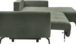 OTTO home Ecksofa »JINNIE Webstoff, L-Form, Polsterecke m. Schlaffunktion« Recamiere links/rechts montierbar, als Webstoff oder Chenille-Stoff