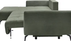 OTTO home Ecksofa »JINNIE Webstoff, L-Form, Polsterecke m. Schlaffunktion« Recamiere links/rechts montierbar, als Webstoff oder Chenille-Stoff