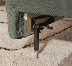 OTTO home Ecksofa »JINNIE Webstoff, L-Form, Polsterecke m. Schlaffunktion« Recamiere links/rechts montierbar, als Webstoff oder Chenille-Stoff