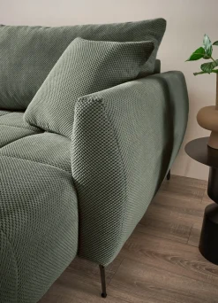 OTTO home Ecksofa »JINNIE Webstoff, L-Form, Polsterecke m. Schlaffunktion« Recamiere links/rechts montierbar, als Webstoff oder Chenille-Stoff