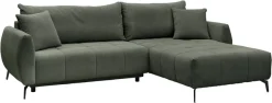 OTTO home Ecksofa »JINNIE Webstoff, L-Form, Polsterecke m. Schlaffunktion« Recamiere links/rechts montierbar, als Webstoff oder Chenille-Stoff