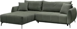 OTTO home Ecksofa »JINNIE Webstoff, L-Form, Polsterecke m. Schlaffunktion« Recamiere links/rechts montierbar, als Webstoff oder Chenille-Stoff
