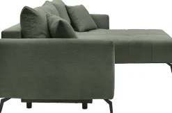 OTTO home Ecksofa »JINNIE Webstoff, L-Form, Polsterecke m. Schlaffunktion« Recamiere links/rechts montierbar, als Webstoff oder Chenille-Stoff