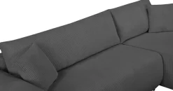 OTTO home Ecksofa »JONAA Cord L-Form, 241cm. OTTO. Verlässliche Qualität« Tonnentaschen-Federkern, Bettkasten, Schlafsofa (133/200)