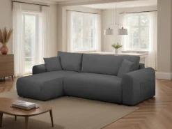 OTTO home Ecksofa »JONAA Cord L-Form, 241cm. OTTO. Verlässliche Qualität« Tonnentaschen-Federkern, Bettkasten, Schlafsofa (133/200)