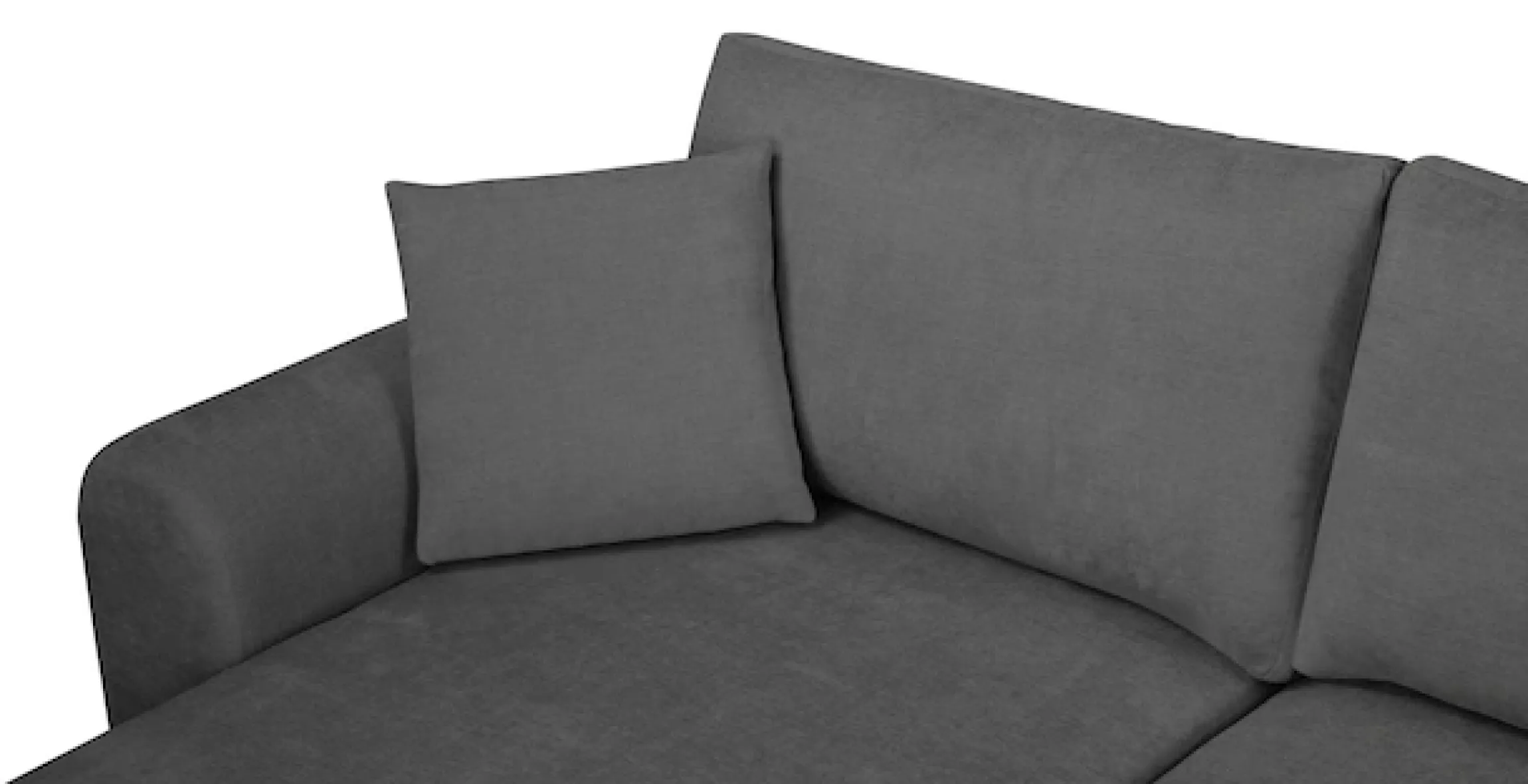 OTTO home Ecksofa »JONAA Feinstruktur L-Form, 241cm. OTTO. Verlässliche Qualität« Tonnentaschen-Federkern, Bettkasten, Schlafsofa (133/200)