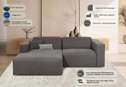 OTTO home Ecksofa »Kelani« mit dekorativer Knopfsteppung an den Armlehnen