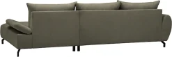 OTTO home Ecksofa »KELLIE, L-Form, 315 cm, verstellbare Armlehne, Metallfüße,« wahlweise Recamiere links o. rechts, Chenille-Stoff, hoher Sitzkomfort