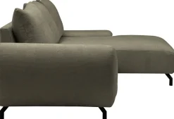 OTTO home Ecksofa »KELLIE, L-Form, 315 cm, verstellbare Armlehne, Metallfüße,« wahlweise Recamiere links o. rechts, Chenille-Stoff, hoher Sitzkomfort