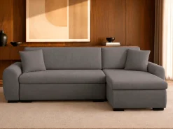 OTTO home Ecksofa »KIVELLA Cord-Struktur, L-Form, 240 cm« Schlaffunktion(128/191), Bettkasten, Cord-Struktur-Mix