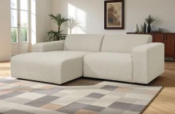 OTTO home Ecksofa »Koa, 228 cm, L-Form, Modulsofa in Cord, Chenille, Struktur, Webstoff« Designsofa, weicher Lounge-Sitzkomfort, Welleunterfederung, bodentief