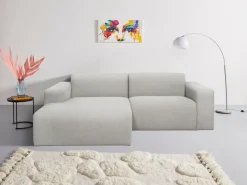 OTTO home Ecksofa »Koa, 228 cm, L-Form, Modulsofa in Cord, Chenille, Struktur, Webstoff« Designsofa, weicher Lounge-Sitzkomfort, Welleunterfederung, bodentief