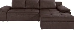 OTTO home Ecksofa »Labene, L-Form, B: 270/290 cm, Bettfunktion & Bettkasten wählbar« wahlweise mit Schlaffunktion und Bettkasten, auch als XXL-Variante
