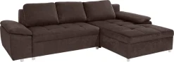 OTTO home Ecksofa »Labene, L-Form, B: 270/290 cm, Bettfunktion & Bettkasten wählbar« wahlweise mit Schlaffunktion und Bettkasten, auch als XXL-Variante