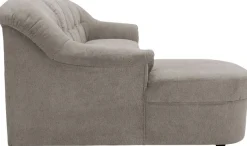 OTTO home Ecksofa »Langelland 232 x 146 cm, auch mit Schlaffunktion, mittelfester Sitz« L-Form, mit Federkern, pflegeleichter, weicher Luxus-Microfaser