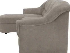 OTTO home Ecksofa »Langelland 232 x 146 cm, auch mit Schlaffunktion, mittelfester Sitz« L-Form, mit Federkern, pflegeleichter, weicher Luxus-Microfaser