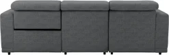 OTTO home Ecksofa »LEOO« mit USB A/C-Anschluss. Federkern, verstellbaren Kopfstützen, Webstoff